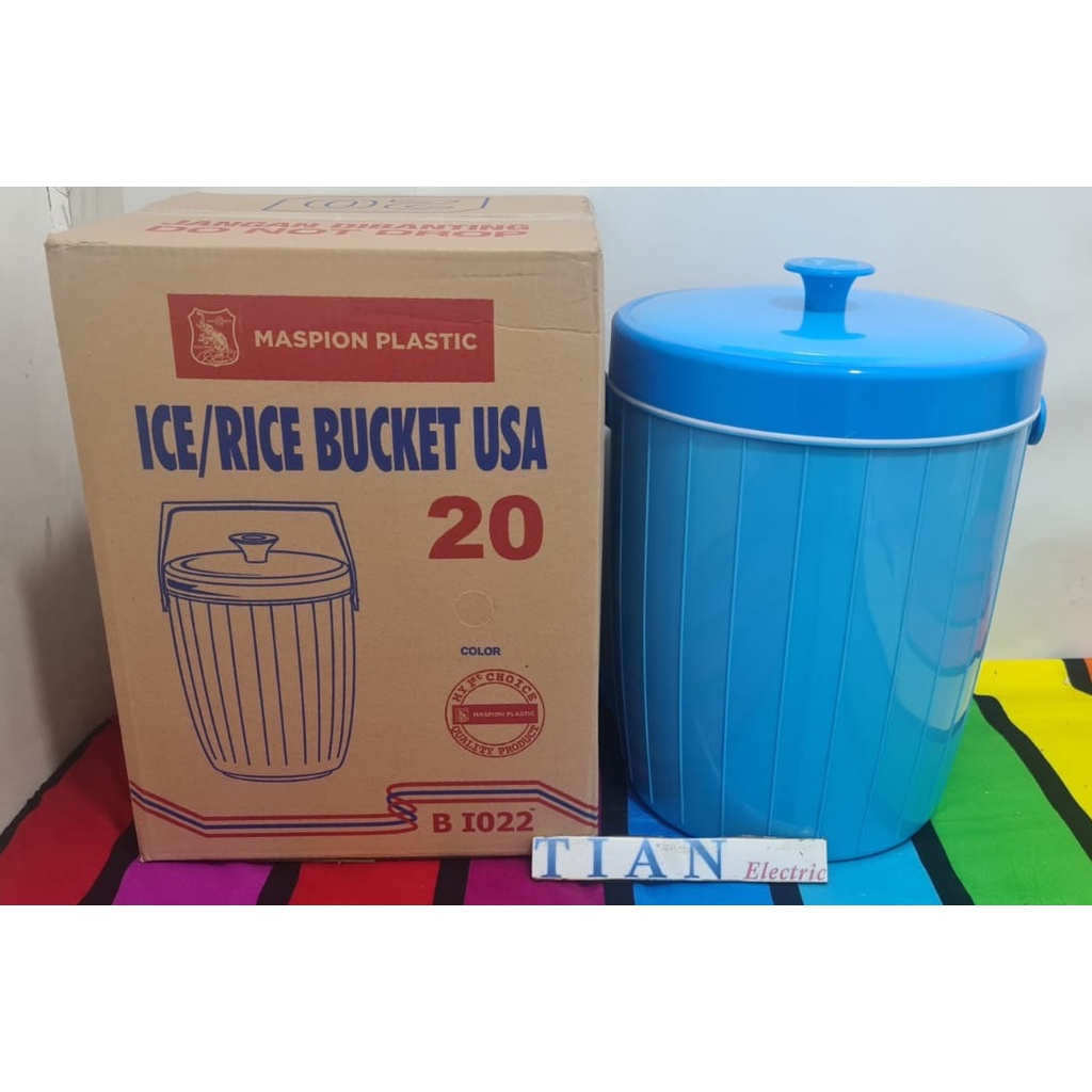 MASPION B-I022 Ice - Rice Bucket USA / Tempat Es - Nasi USA 20 Liter