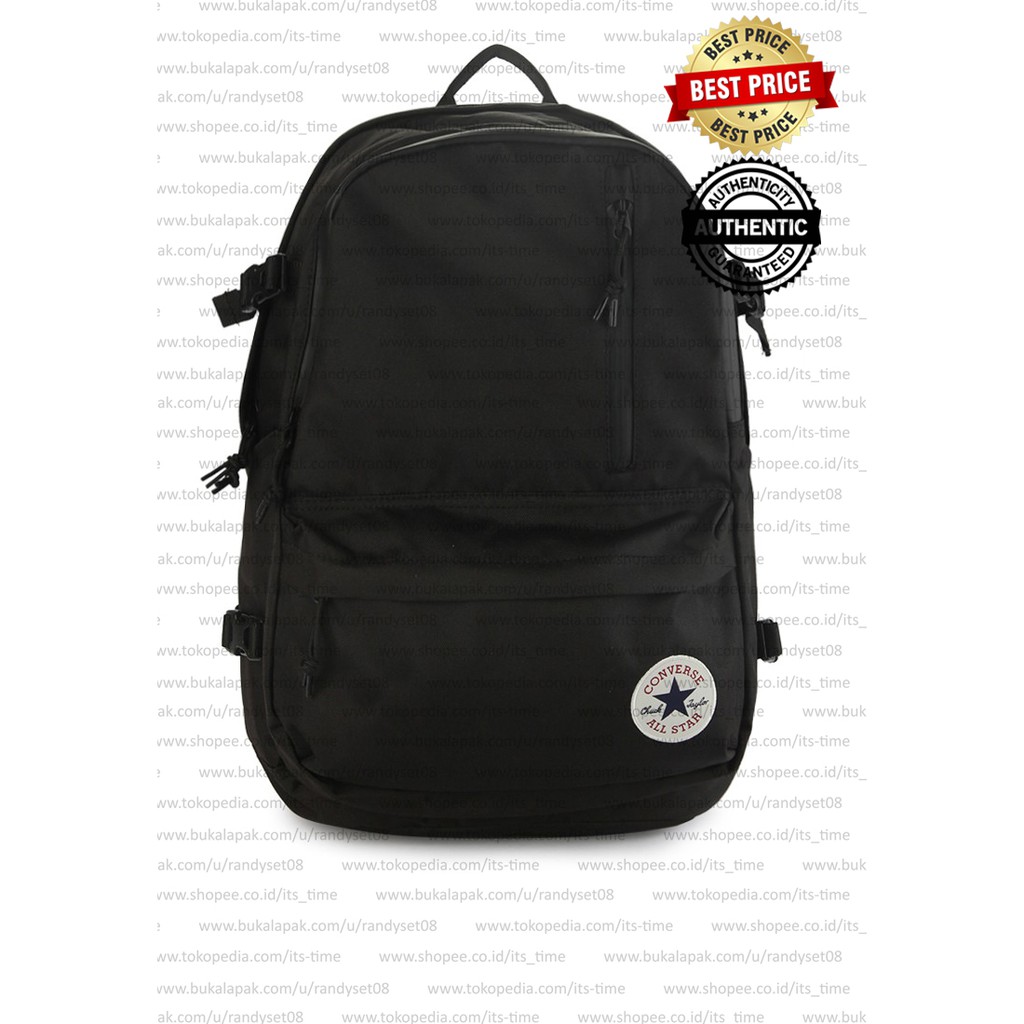 converse straight edge backpack black