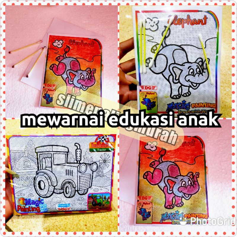 mainan edukasi anak mewarnai magic painting / mewarnai / mainan edukasi anak / mainan anak murah