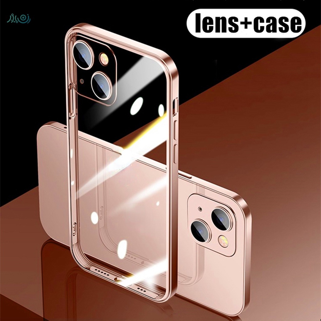 Soft case Transparan 6D plating Cover for iPhone 11 12 13 Pro MAX X XS MAX XR 7 8 Plus