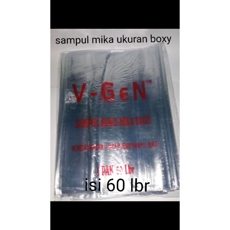 

SAMPUL MIKA/PLASTIK UKURAN BOXY