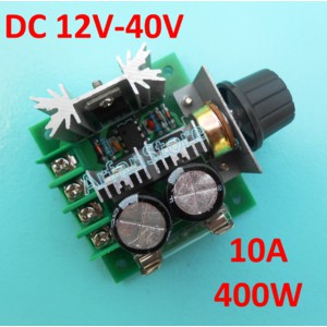 PWM DC 10A Speed Controller Motor Dimmer LED Controller 400W 12-40V