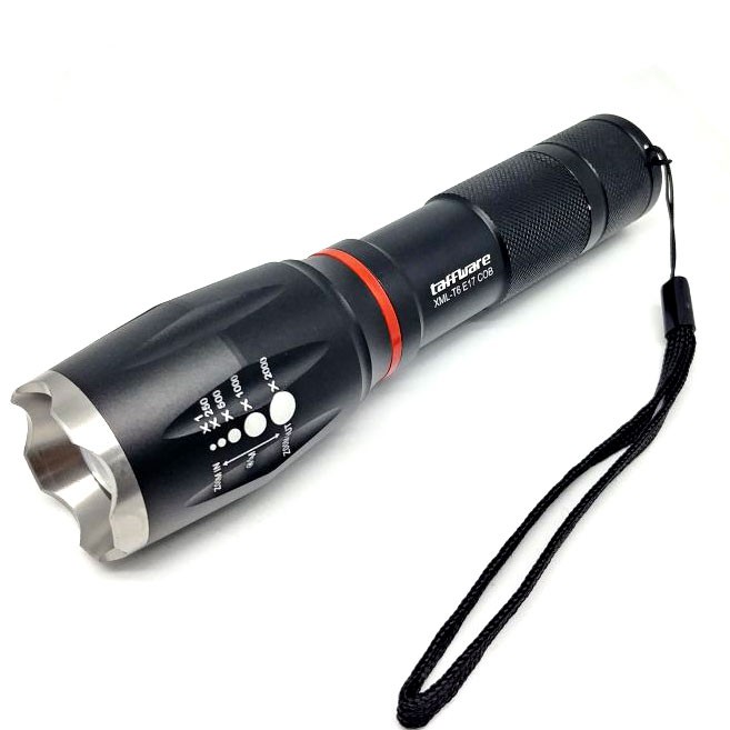 Senter LED Torch Cree XM-L T6 8000 Lumens - OMFL3RBK Black