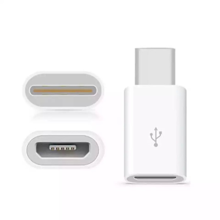 Konekator Adapter Converter Micro Usb To Type C - Micro To Iphone