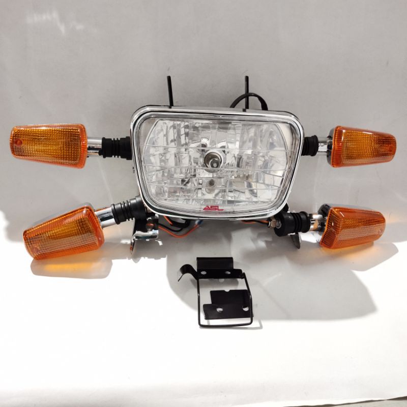 reflektor lampu depan RX king Breket lampu dan lampu sen 2 set RX king