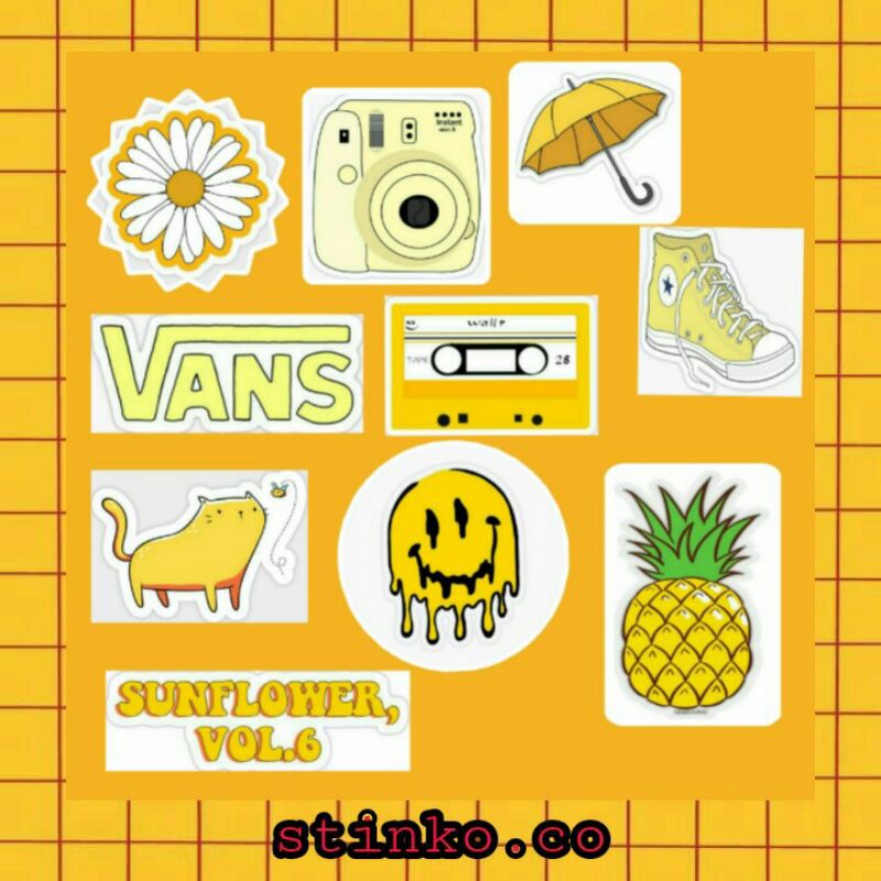 

[30PCS] STIKER LUCU MOTIF YELLOW KUNING UNTUK LAPTOP/LEMARI/JURNAL/CRAFT/DIY