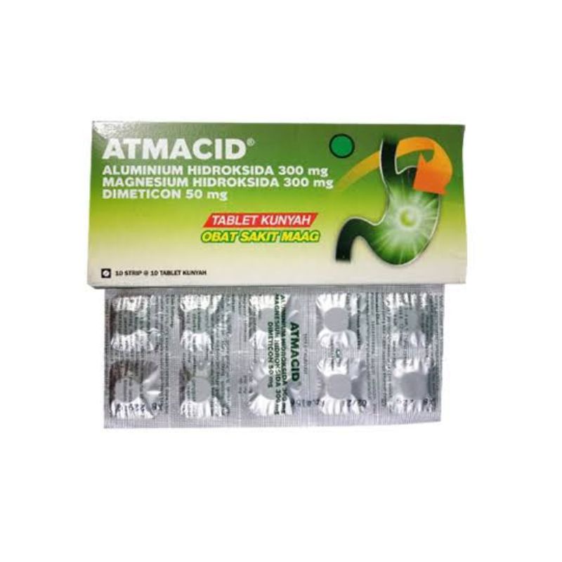 Atmacid Tablet Kunyah / Asam Lambung/ Maag / Gastritis / Atmacid