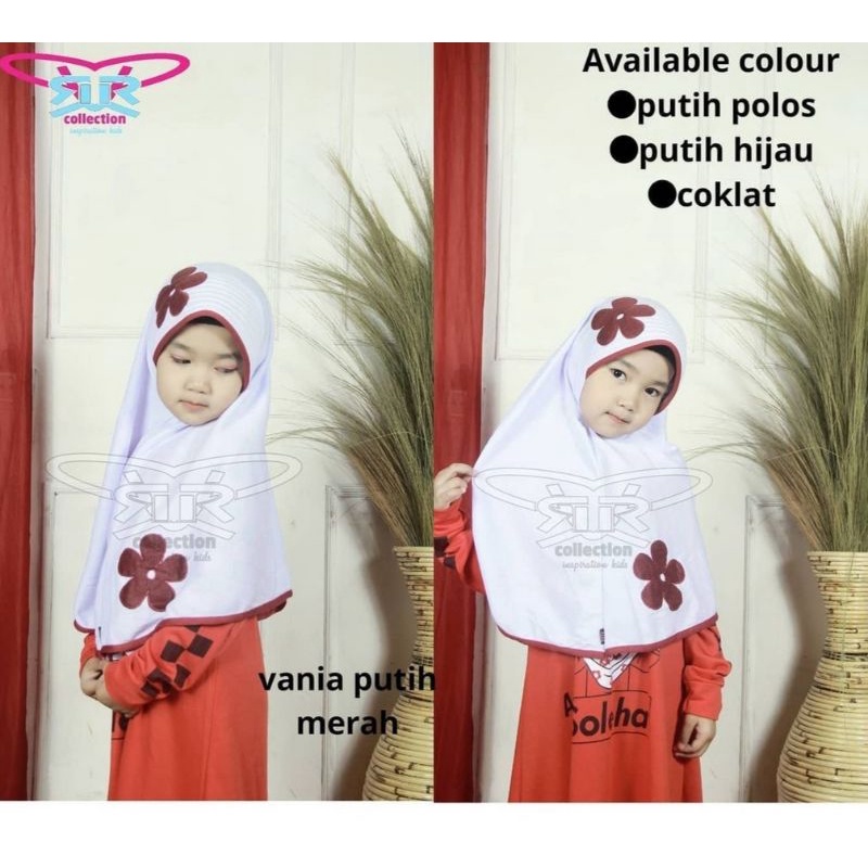 jilbab / anak / SD / hijab /allsize 6-10 tahun/ VANIA ANAK / bahan kaos premium