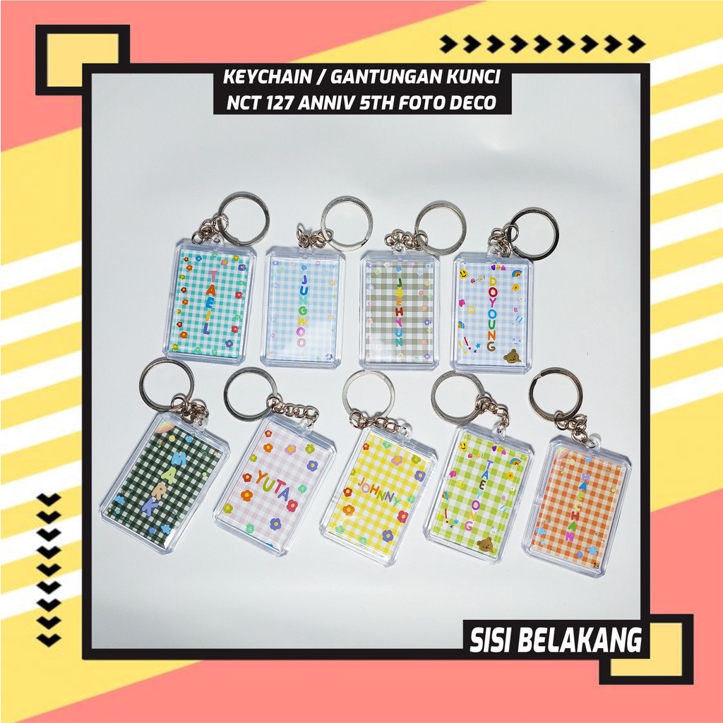 Gantungan Kunci / Keychain / Keyring NCT 127 Anniversary 5th