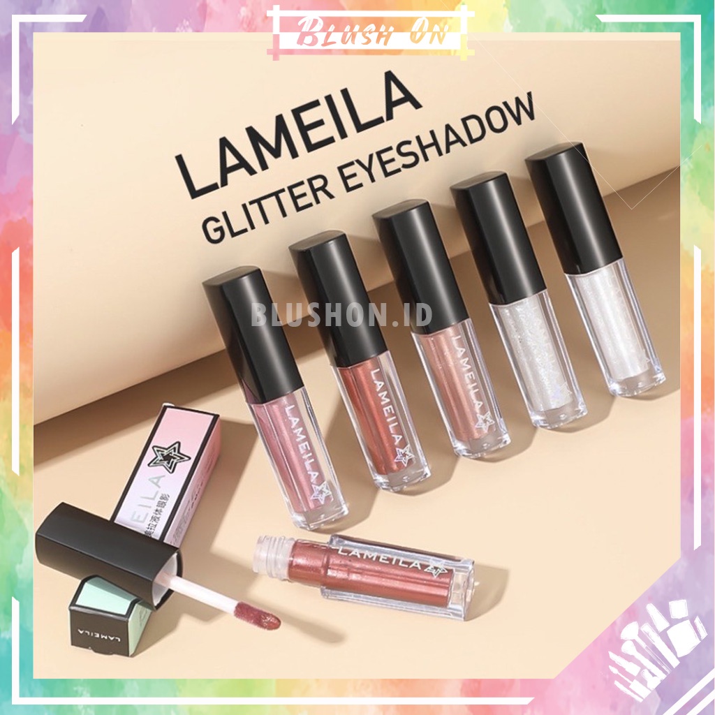 LAMEILA Eyeshadow Glitter Liquid Cair Waterproof Anti Air 1033