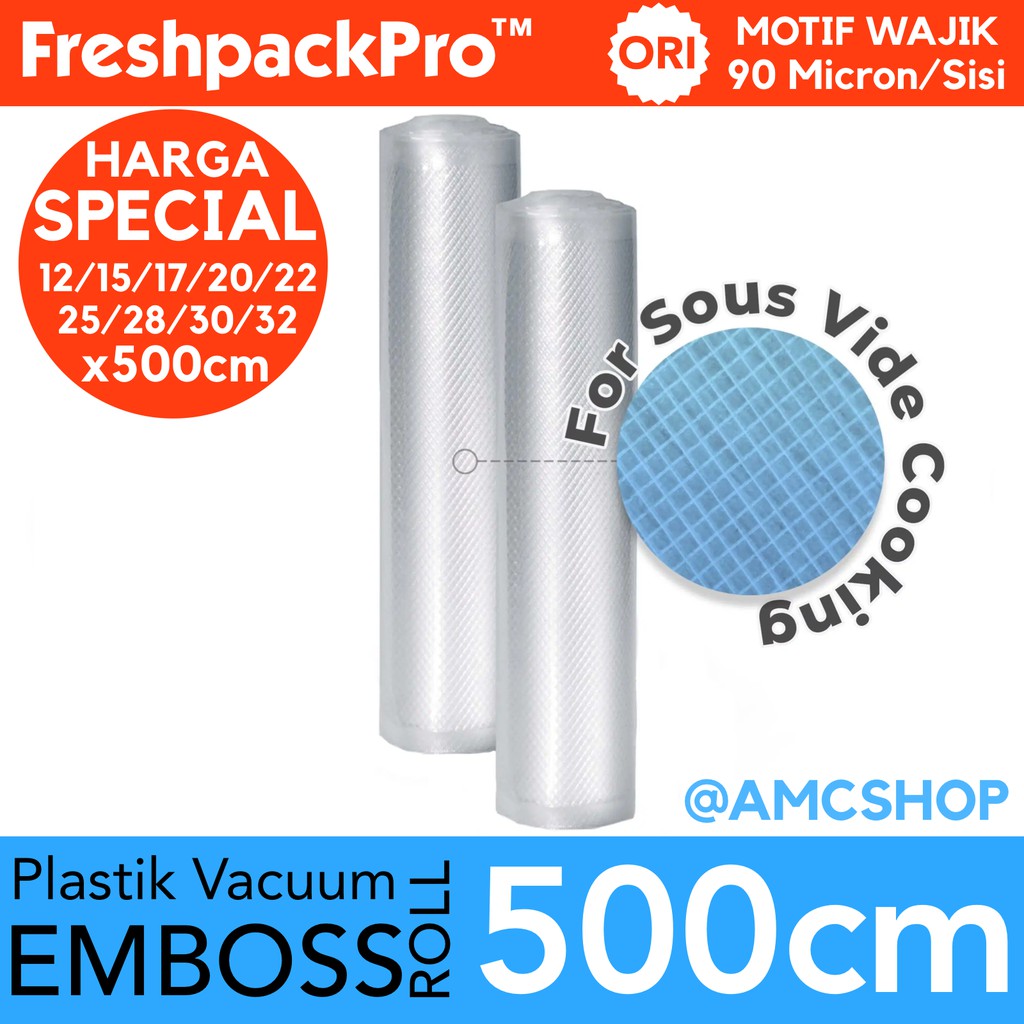 FreshpackPro 5 Meter Plastik Vacuum Vacum Sealer Packing FreshpackPro 5 Meter Plastik Vacuum Vacum Sealer Packing
