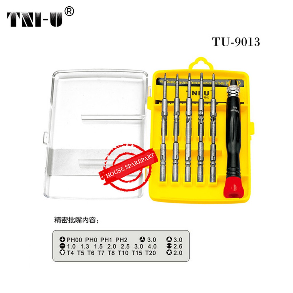 TNI TU-9013 Obeng 10 in 1 Precision Screwdriver Tool Set