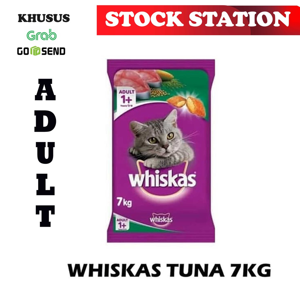 Whiskas Tuna 7kg (GRAB/GOSEND)