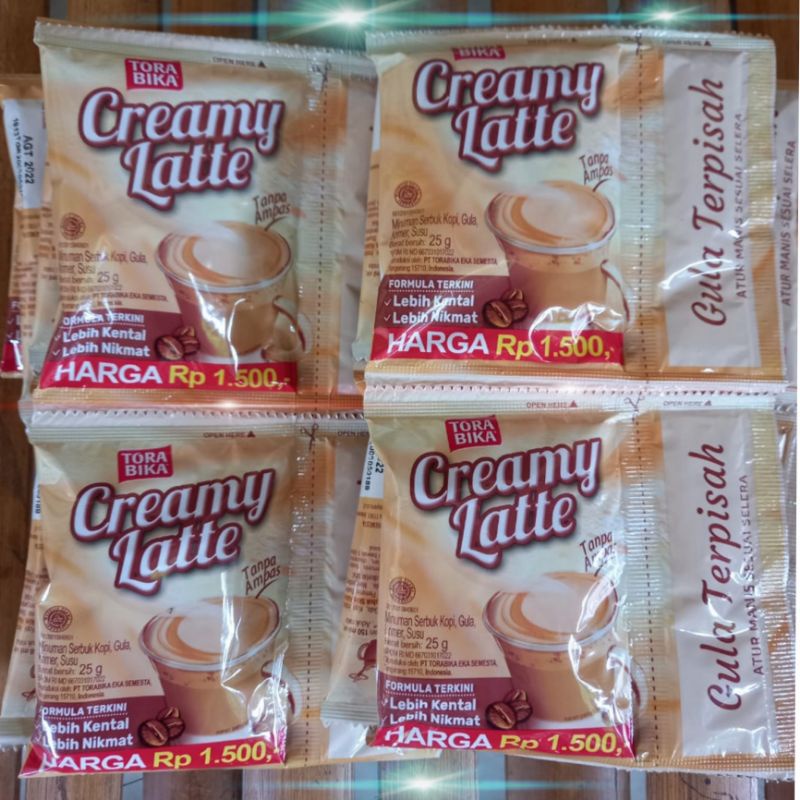 Torabika creamy latte 1 renceng isi 10 sachet