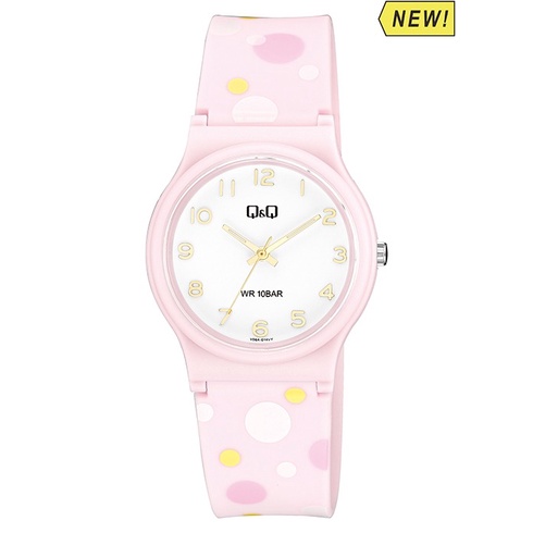 Q&amp;Q QnQ QQ Original Jam Tangan Wanita Motif Analog Rubber - V06 V06A Water Resist 10 BAR