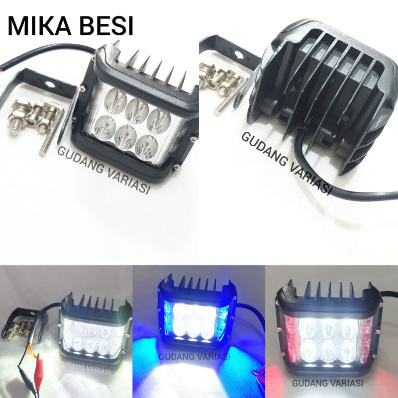 Lampu tembak Sorot CWL Cree work light 6 mata led Plus senja Besi