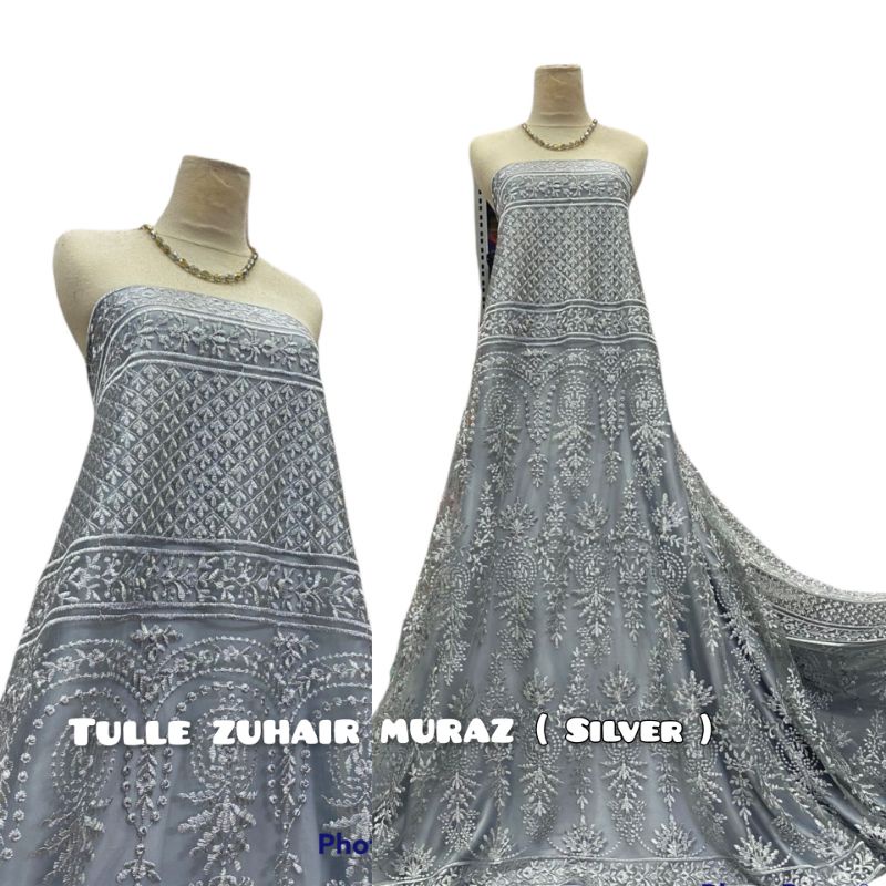 Tile akar dewa. Tile kebaya. Bahan blouse TILE ELIE SAAB