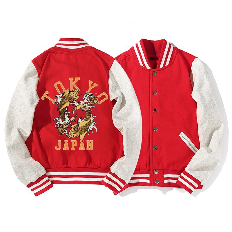 Jaket Baseball Zipper Hoodie Hudi jepang tokyo harajuku jumbo bigsize pria wanita ukuran m l xl xxl xxxl xxxxl xxxxxl