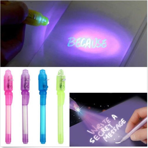 

Perlengkapan Sekolah Yo Yo Invisible Novelty Spy Pen Built in UV Light Selling Marker Secret