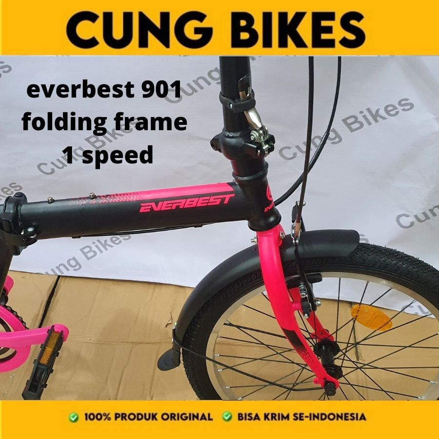 Sepeda lipat 20 inch folding bike everbest EB901