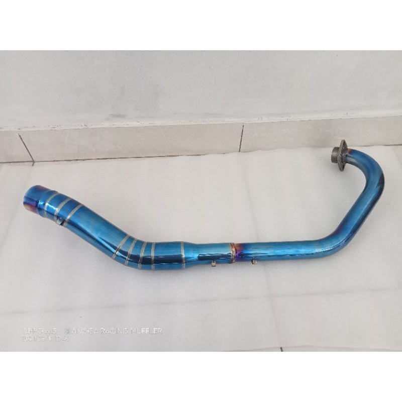 leher header pipa knalpot racing full bluemon satria fu satria facelit,satria fu barong satriafu cbu