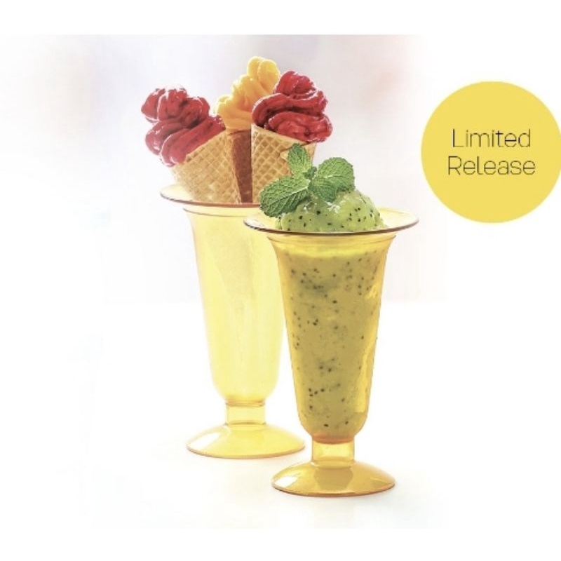 Tupperware Dessert Parfait 1 set isi 4 pcs / gelas sirup / gelas ice cream / gelas dessert