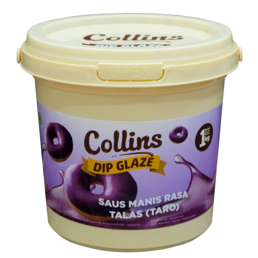 

Collins Dip Glaze Taro 1kg Cokelat Pasta Rasa Talas