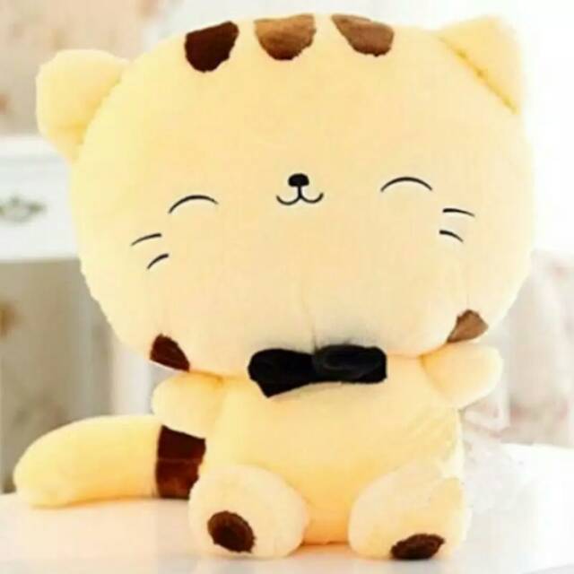 Boneka Kucing Guling Guling - boneka baru