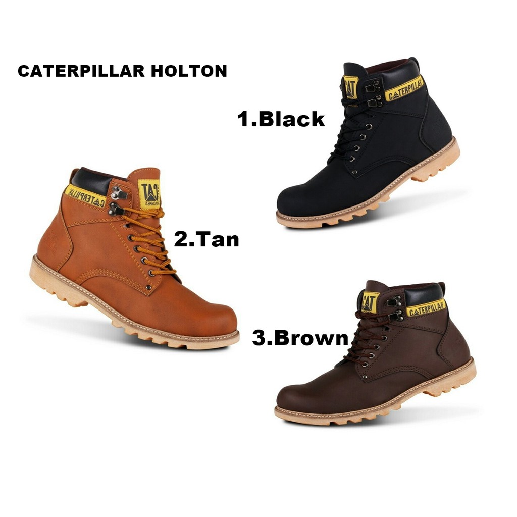 caterpillar holton boots black