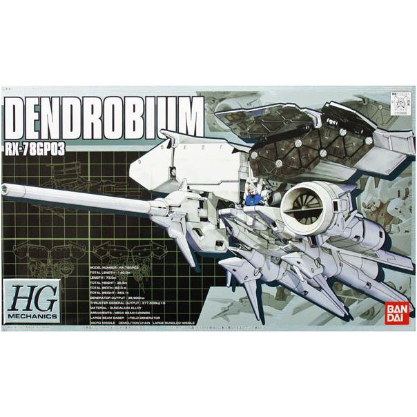BANDAI 1/500 HG Mechanics RX-78 GP03 Dendrobium