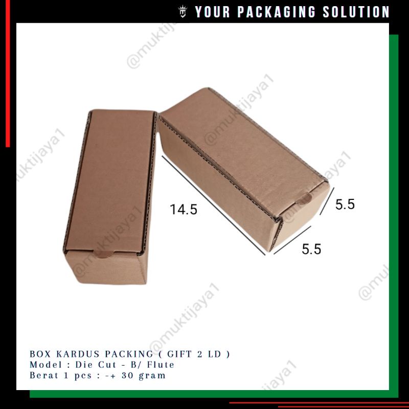 

BOX GIFT 2 LD • 5.5x14.5x5.5cm • Kotak || Kardus || Karton