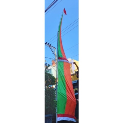 Bendera Layur 2 warna Kombinasi Merah Putih 5 Meter