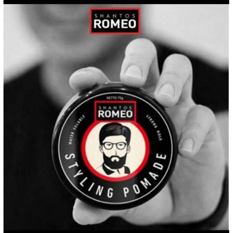 Shantos Romeo Styling Pomade Strong Hold Waterbased Original