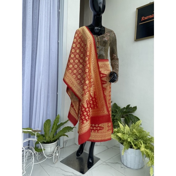 Songket Palembang Lepus Berlian