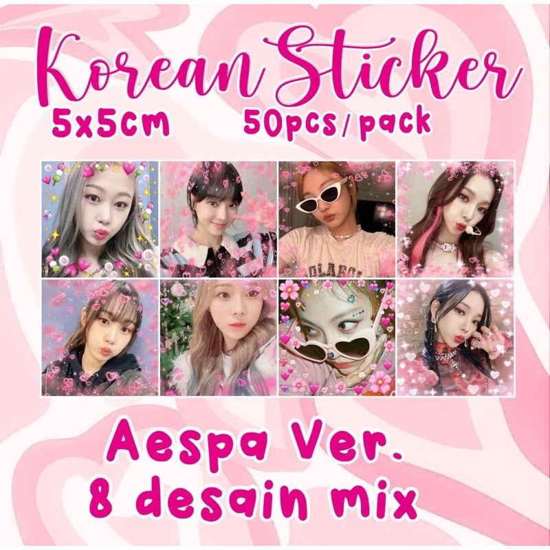 

[ VOL 2 ] STICKER DECO PINK CORE KOREAN KPOP MAILS ALA SELLKOR SCRAP BOOK DECO CUTE 5x5 FREE CUSTOM REQUEST