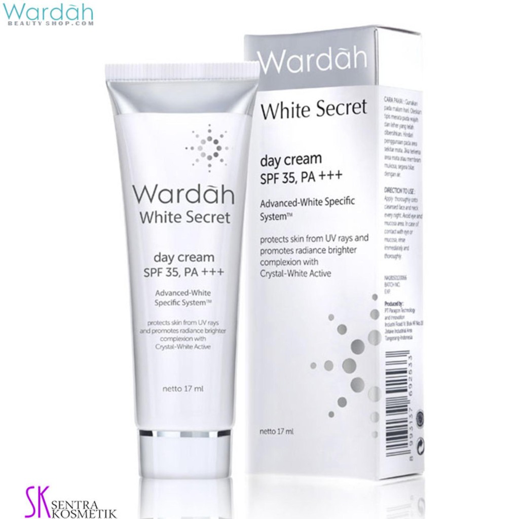 

WARDAH WHITE SECRET Day Cream 17ml tube
