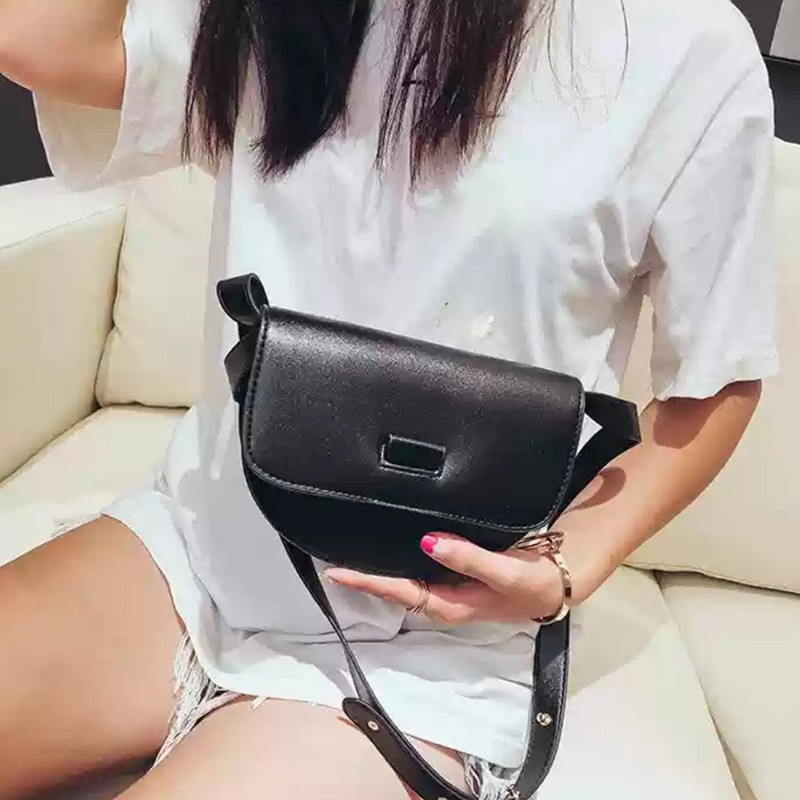 tas wanita pinggang import murah fashion lucu slingbag cewek kulit pu terbaru2020