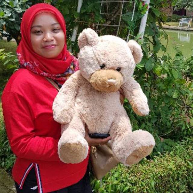 PROMO KEMERDEKAAN [Boneka import] teddy bear (beruang) coklat cream xL STOK TERBATAS