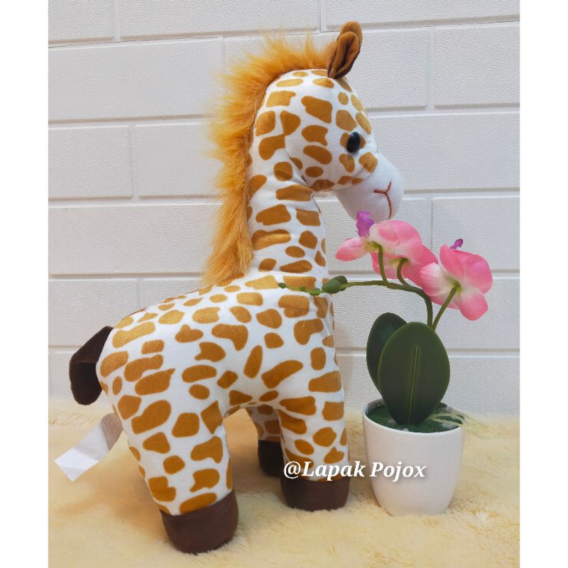 Boneka Giraffe Jerapah Size M 35cm Murah
