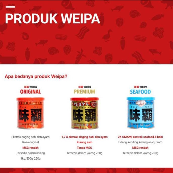 

COD WEIPA KALDU JEPANG, ORIGINAL DAN PREMIUN - ORI 250GR BUMBU & BAHAN MASAKAN MAKANAN & MINUMAN