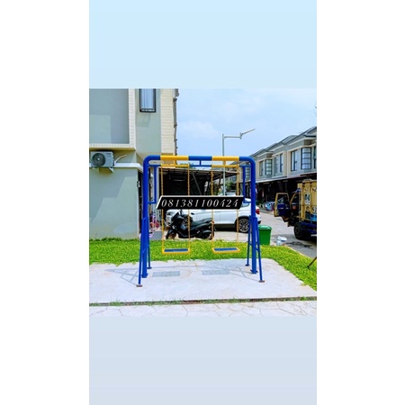 ayunan taman bisa dewasa besi galvanis anti karat ayunan rantai free ongkir jkt