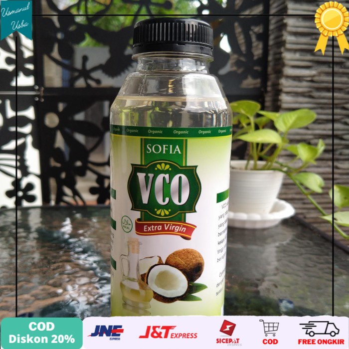 

❤COD❤ Termurah VCO SOFIA 500ML ORIGINAL - minyak kelapa murni dan asli %