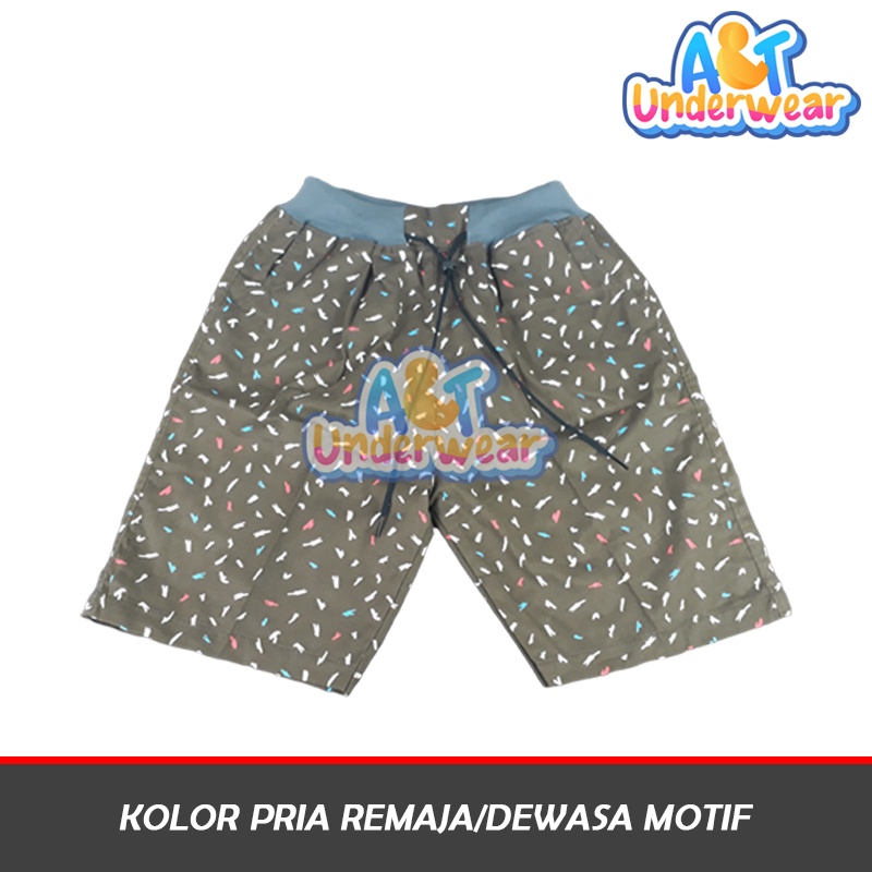 AT370-Celana Pendek Pria Motif/Kolor Pria Remaja Dewasa