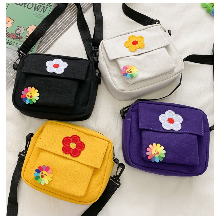 TAS SELEMPANG WANITA MURAH korea bunga 342