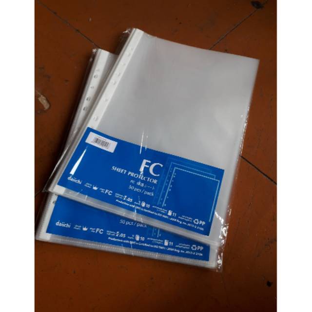 Daichi PP pocket display book F4 isi 50 lembar TRANSPARAN