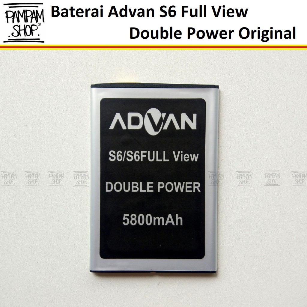 Baterai Advan S6 Full View Double Power Batre Batrai Advance Dual Battery HP