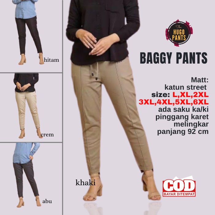  BAGGY  PANTS  CELANA  KERJA WANITA KANTOR PANJANG  CELANA  BAGY 