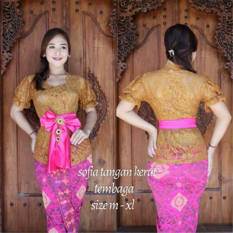 Kebaya Bali Sofia STRECH tangan Kerut | Kebaya Saja