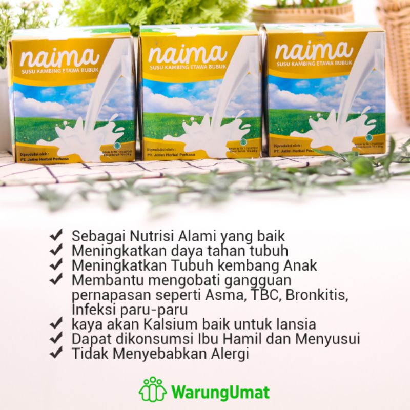 

Susu kambing etawa bubuk Naima