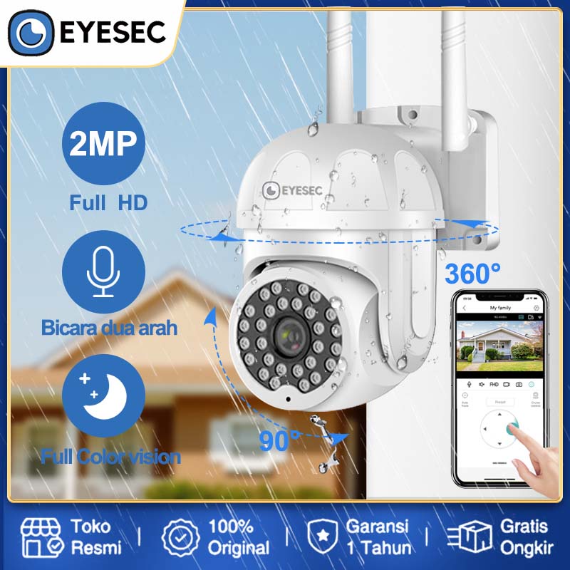 EYESEC IP Kamera Outdoor CCTV Wifi 1080P Waterproof Camera CCTV PTZ Kamera Pengintai NVR/DVR COD